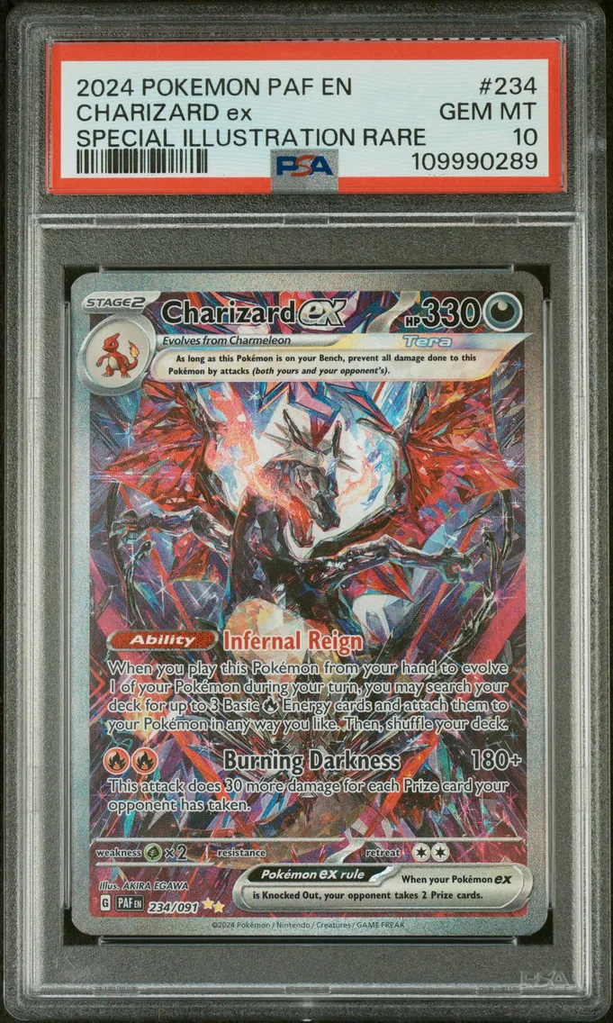 Charizard ex graded PSA 10