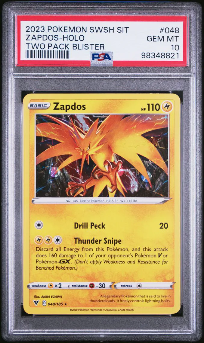 Zapdos graded PSA 10